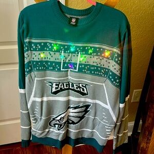 Super Bowl champion Philadelphia Eagles light up sweater Size L